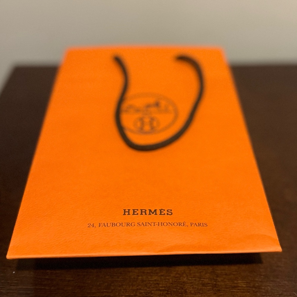 Hermès Orange Gift Bag